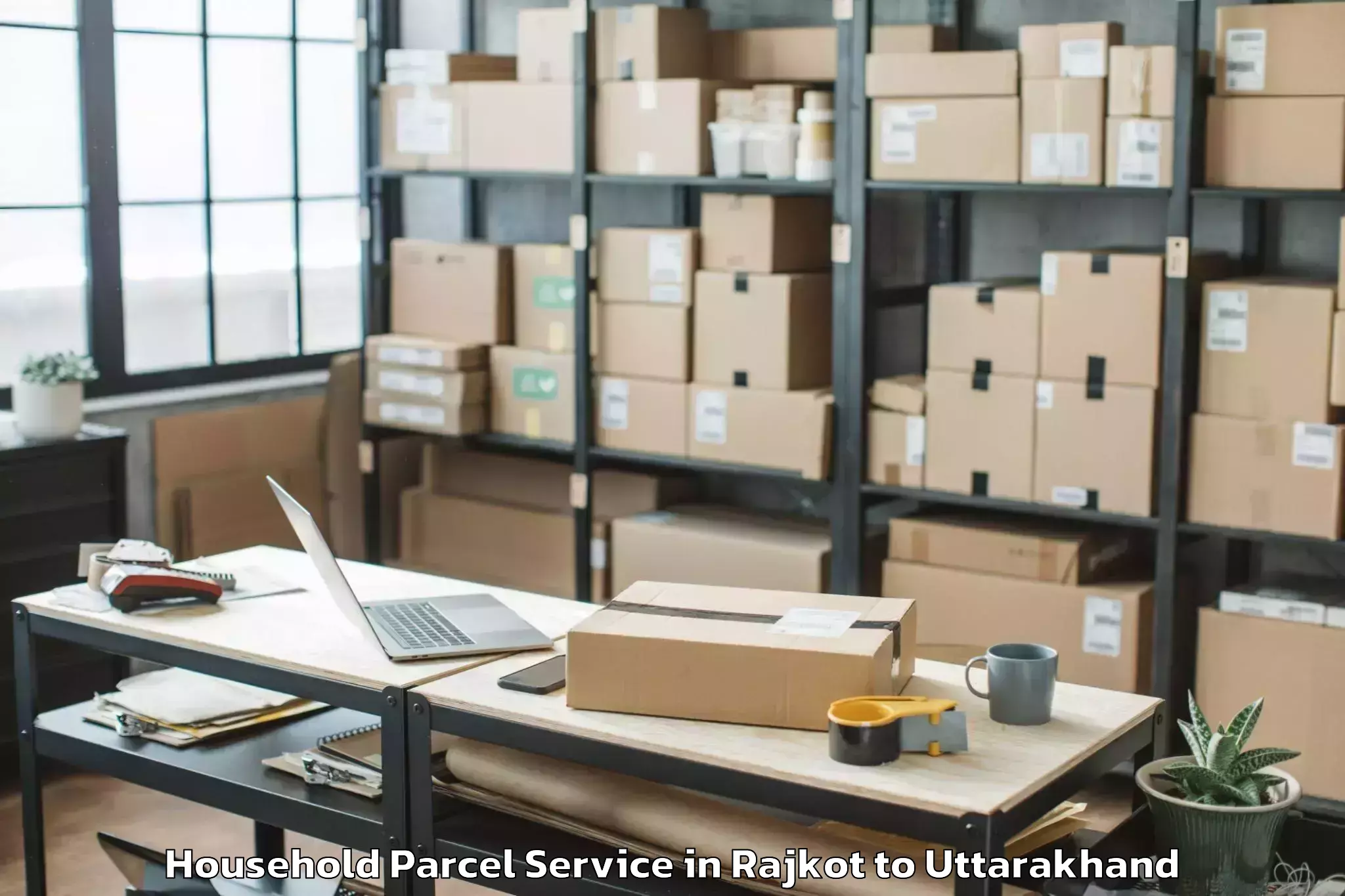 Easy Rajkot to Dhanaulti Household Parcel Booking